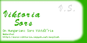 viktoria sors business card